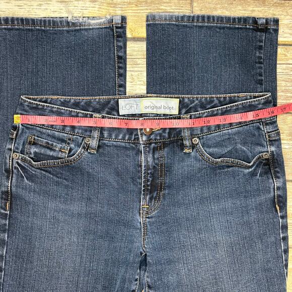 LOFT Original Boot Medium Wash Mid Rise Womens Jeans Sz 6 - Picture 4 of 9